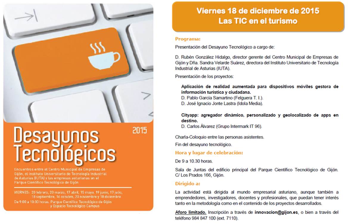 DESAYUNO TECNOLóGICO: LAS TIC EN EL TURISMO