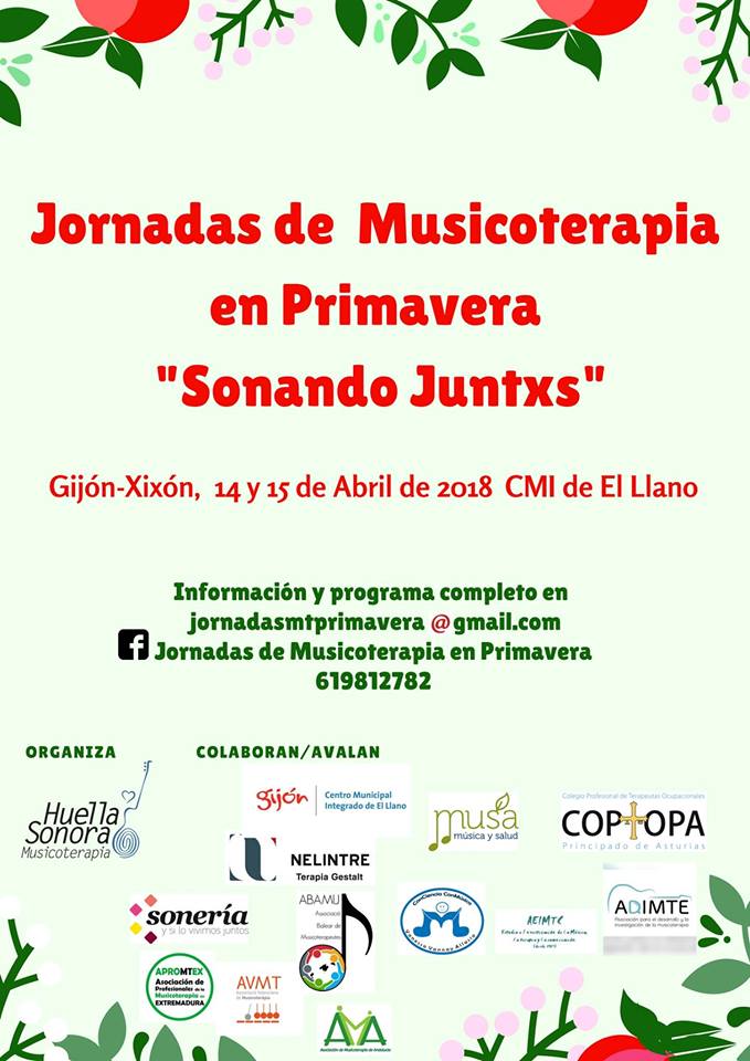 JORNADAS DE MUSICOTERAPIA EN PRIMAVERA