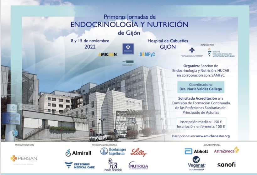 I JORNADAS DE ENDOCRINOLOGÍA Y NUTRICIÓN DE GIJÓN